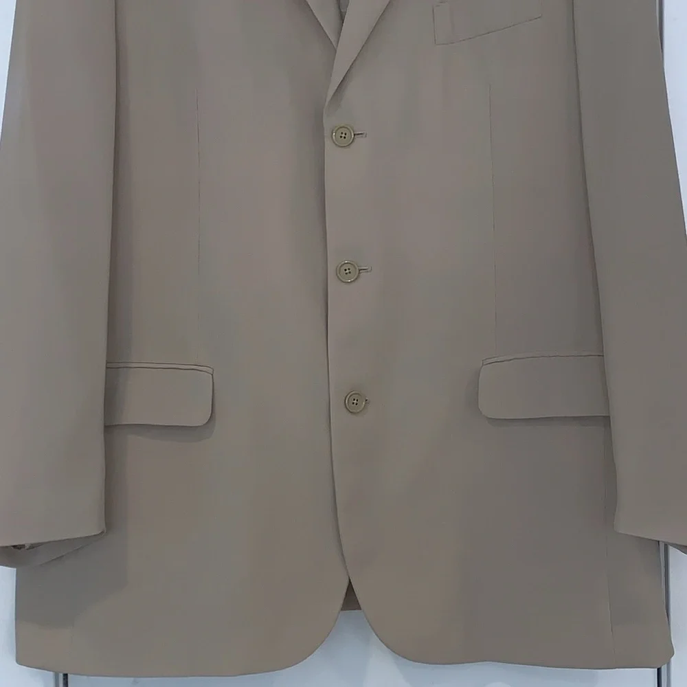 Alfani Single Breasted Sport Coat Blazer Beige XL